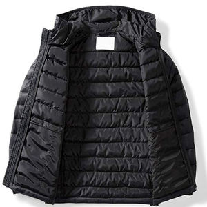 Veste d'extérieur pour homme |   Manteau matelassé léger |   Vêtements de sport solides, imperméables, coupe-vent et respirants - Product Image 5