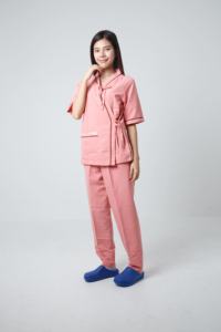 Batas de Laboratorio 100% Algodón, Batas de Paciente Lavables con Rayas, Uniforme de Hospital Unisex, Trajes de Paciente Cómodos de Buena Calidad - Product Image 3