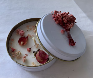 Hot Selling Handmade White Decorative Wax Tin Candle For Wedding, Home Decor and Gifting - Product Image 4