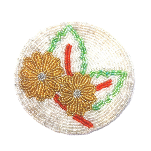 Sous-verre de table personnalisable, de haute qualité, écologique, fait à la main, avec des motifs floraux complexes en perles, décoration de bar à domicile, prix bas - Product Image 2