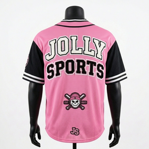 Camiseta de béisbol para hombre 100% algodón, corte holgado, transpirable, con paneles de malla de poliéster, color morado, con paneles contrastantes en los hombros y logotipo bordado personalizado. - Product Image 3