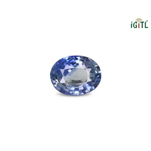 พลอยแซฟไฟร์สองสี 5 กะรัต (พิทัมบารี) เจียระไนทรงเหลี่ยม พลอยธรรมชาติ สีน้ำเงินรอยัล เพอริดอท พาราอิบา อเล็กซานไดรต์ สปิเนล อะความารีน - Product Image 1