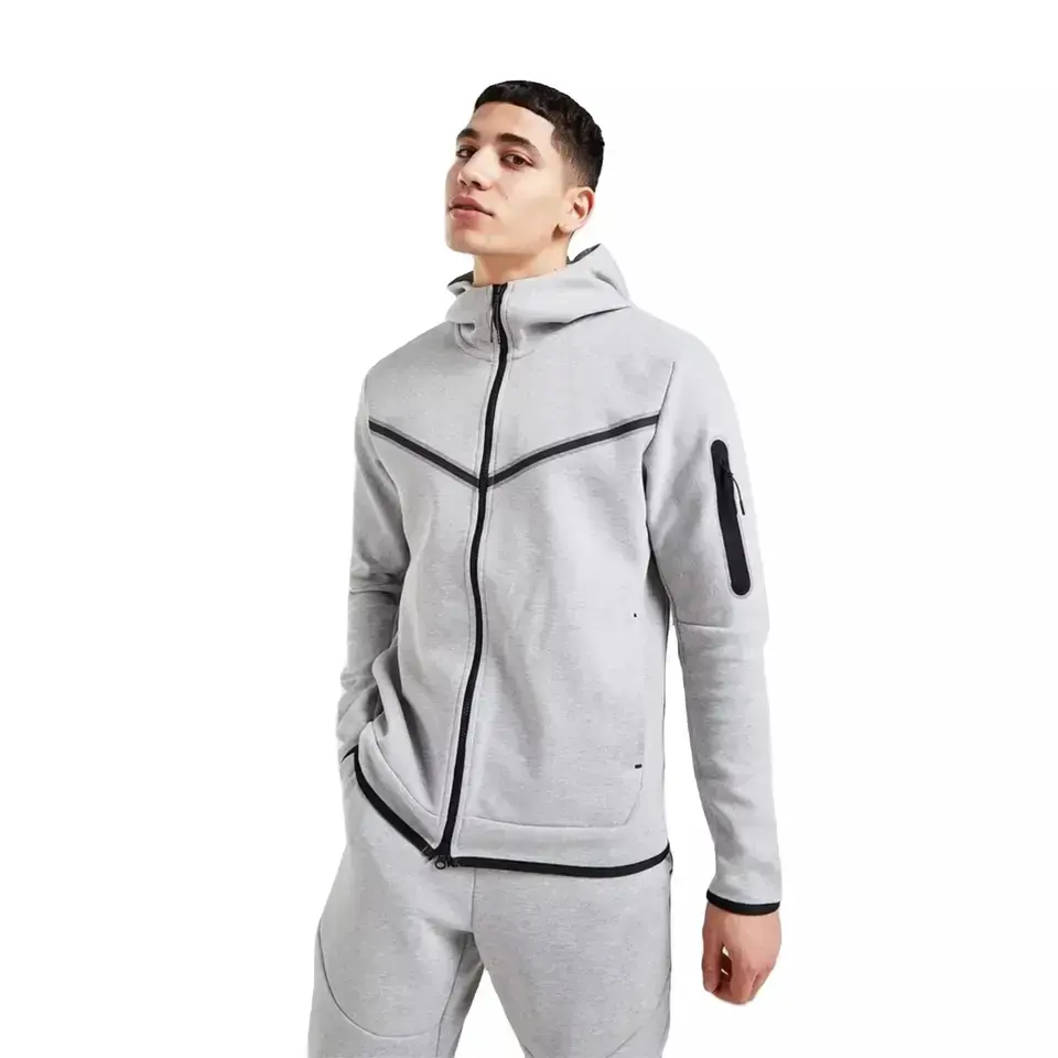 Sportswears Phòng Tập Thể Dục Tập Thể Dục Công Nghệ Lông Cừu Đào Tạo Tracksuits Người Đàn Ông Hai Mảnh Thiết Lập Tracksuit Chạy Bộ Phù Hợp Với Chất Lượng Tốt Cho Bán