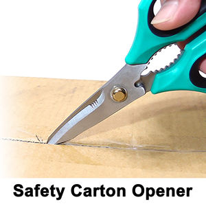 Ciseaux multifonctions professionnels à fibre optique Lames en acier inoxydable de 206 mm avec gaine Fournisseur OEM ODM Taiwan - Product Image 3