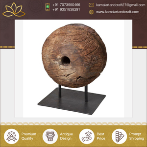 Global Exporter Selling Top Notch Quality Wooden <b>Sculpture</b> on Stand for Rustic Home Office Decor Accent <b>Wood</b> Pinwheel Decor - Product Image 2