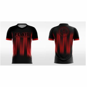 Camiseta de fútbol de poliéster 100% de la mejor calidad, cómoda, transpirable, diseño personalizado, Parte delantera corta, servicio de corte automatizado OEM - Product Image 1
