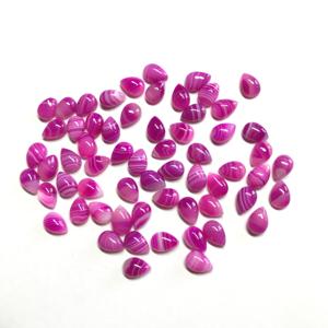 Vivaaz Gems AAA Grade 4x6mm rose naturel Rose Agate poire forme Cabochon IGI certifié pierres précieuses hautes pierres précieuses en vrac - Product Image 3