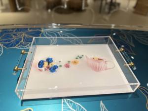 Vietnam gros plateau d'affichage en acrylique transparent pour porte-stylo plateau organisateur coloré en plastique - Product Image 3