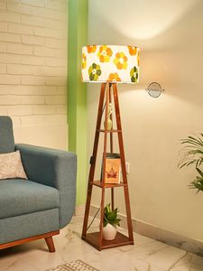 Modern Wood <b>Floor</b> <b>Lamp</b> with Fabric <b>Shade</b> Standing Wooden <b>Floor</b> <b>Lamp</b> for Living Room Bedroom Hotel OEM Wholesale Manufacturer - Product Image 2