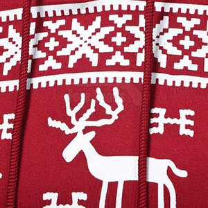 Vente en gros de services OEM Sweats à capuche de Noël au meilleur design Sweats à capuche de Noël légers et de couleur unie - Product Image 3