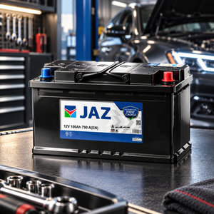แบตเตอรี่รถยนต์ JAZ 100 L5 ไม่ต้องบำรุงรักษา 12V 100Ah 790 CCA แบตเตอรี่ตะกั่ว-กรดสำหรับสตาร์ทรถยนต์ ขั้วบวกขวา - Product Image 1