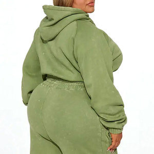 Vente en gros 2025 Survêtement pour femme à capuche en nylon léger délavé à l'acide, pantalon cargo imprimé, coupe-vent, décontracté et confortable - Product Image 5