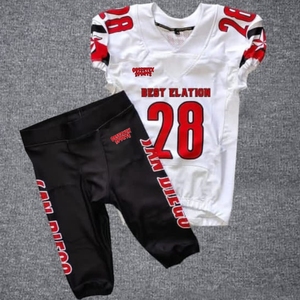 Conjunto de uniformes de fútbol americano de alto rendimiento 100% poliéster equipo uniforme de fútbol americano mangas cortas hecho en Pakistán - Product Image 1