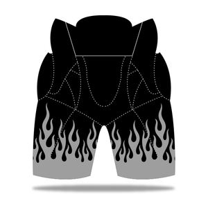 Shorts/Pantalons de hockey sur glace unisexes personnalisés de qualité supérieure en gros, nouveaux, surpiqués, 100% respirants, durables, écologiques, 280g - Product Image 2