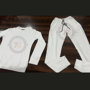 Trẻ Em Mùa Hè Chạy Bộ Đồng Bằng Màu Rắn Bông Lông Cừu Mặc Giản Dị Tracksuit <span class=keywords><strong>Set</strong></span> Ngoài Trời Chạy/Đào Tạo/Thể Thao Theo Dõi Phù Hợp Với - Product Image 3