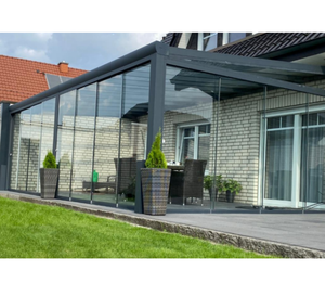 Europe Populaire Toutes Saisons Aluminium Véranda Verre Maison Jardin Bâtiment Véranda Verre Aluminium - Product Image 4