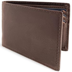 Portefeuille court léger en cuir PU véritable à la mode pour hommes avec fermeture à pli Offre Spéciale - Product Image 1