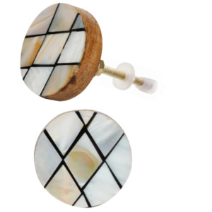 Mopa de lujo europea, armario de madera, puerta de cajón con perillas de cerámica y tirador para cocina, dormitorio, almacén, sala de estar - Product Image 2