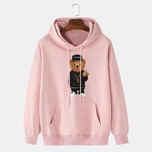 Sweats à capuche de sérigraphie personnalisés pour hommes Sweat à capuche de sérigraphie à manches longues Sweat à capuche de sérigraphie couleur blanche personnalisé - Product Image 5