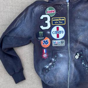 เสื้อฮู้ดดี้ปักลายแบบกำหนดเองสำหรับฤดูหนาว ผู้ผลิต OEM ผ้าฝ้ายฟลีซหนานุ่ม เป็นมิตรกับสิ่งแวดล้อม ระบายอากาศได้ดี ปักลายแบบเย็บติด สไตล์สตรีทแวร์ - Product Image 4