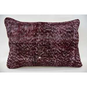 Patrón Vintage lana púrpura Kantha mosaico Paisley paneles uva Patchwork almohada 16x24 pulgadas técnica tejida - Product Image 1
