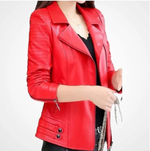 Nouveau modèle 2026 – Blouson en cuir unisexe coupe-vent et écologique, col montant, logo frontal, style vintage - Product Image 2