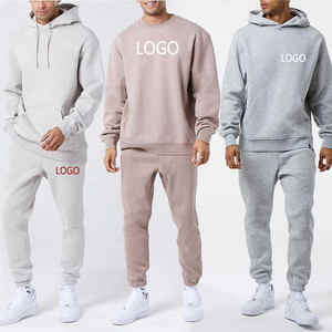 Conjunto Deportivo Extra Grande Personalizado, Sudadera con Capucha Unisex y Pantalones Deportivos, Conjunto de Sudadera y Pantalones Deportivos, Chándal para Hombre - Product Image 1