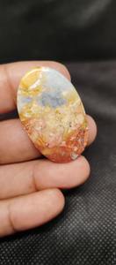 UDGEMS indio fabricado Natural Maligano Jasper piedra preciosa blanco amarillo para colgante/Collar joyería hacer regalo dar mejor - Product Image 3