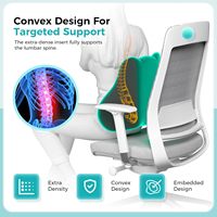 Mémoire coton oreiller lombaire coussin taille vertèbre cervicale bureau voiture fauteuil roulant coussin dos soutien oreiller
