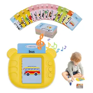 Geliştirilmiş eğitim deneyimi için Flash kartlar 112-kart özelleştirilebilir eğitici oyuncak konuşan interaktif çocuklar