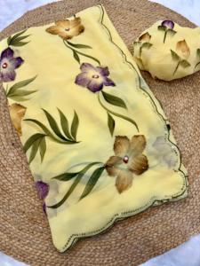 เสื้อลำลองผ้าจอร์เจียสำหรับใส่ในชีวิตประจำวันผ้าส่าหรีมีดีดีไซน์ล่าสุดสำหรับงานปาร์ตี้คลาสสิกขายดีที่สุดผู้หญิงส่าหรี - Product Image 5