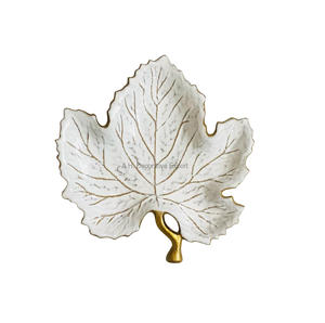 Multi-Color Leaf Platters Home Decorative Chocolate Serving <b>Bowl</b> for Hotels and Restaurants <b>Dessert</b> Candy Serving Leaf Plates - Product Image 4