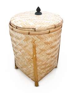 Hot New Design Bambou Panier De Rangement Rectangle Tissé Panier Prix De Gros Cuisine Espace Organisateur - Product Image 4