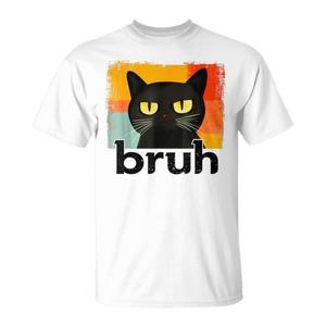 T-shirt con grafica gatto giocoso per adolescenti, unisex, manica corta, girocollo, in cotone, casual, divertente - Product Image 1