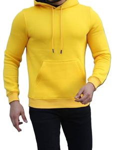 New Fashion Men Fleece <b>Hoodie</b> <b>Gym</b> Plain Tracksuit Sweatshirt Long Sleeve Printed Oversize Pullover Hoodies Orange - Product Image 6
