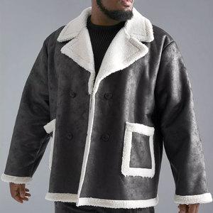 Most Popular Winter Collection Coated Stand Waterproof Eco-Friendly <b>Shearling</b> Leather <b>Jacket</b> Fully Customized Great Personality - Product Image 1