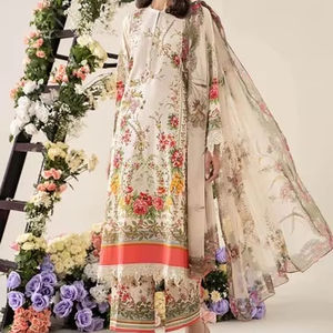 Designer élégant dames Salwar Kameez bonne qualité robe de pelouse décontractée 2025 approvisionnement direct d'usine indien pakistanais vêtements mère - Product Image 1