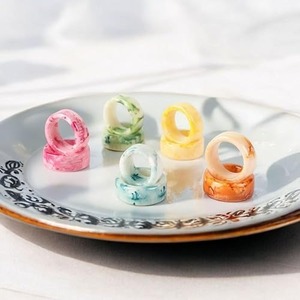 Anillos de Servilleta de Resina de Primera Calidad, Diseño de Proveedor Indio, Servilleta de Resina al por Mayor para Decoración de Mesa de Boda, Flor, Romántico - Product Image 5