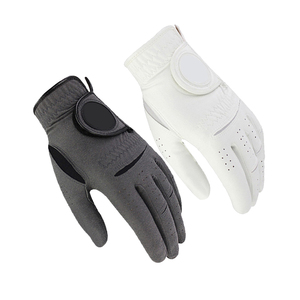 Gants de golf à motif personnalisé, en cuir véritable, logo personnalisé, usage sportif, équipement sportif tendance pour hommes - Product Image 2