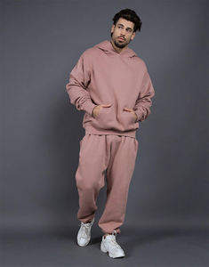 เสื้อฮู้ดดี้ผ้าพลัฌหนานุ่มแบบใหม่ ขนาด US 400G สำหรับผู้ชาย สไตล์อเมริกัน ทรงหลวม ไหล่ตก สีพื้น เหมาะสำหรับคู่รัก ใส่ได้ทั้งฤดูใบไม้ร่วงและฤดูหนาว - Product Image 2