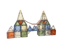 Bloques de construcción magnéticos 4D Juego de construcción educativa Azulejos de plástico para niños Certificado En71/CPC Dimensiones personalizables