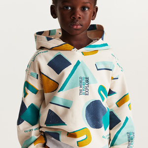 Sweats à capuche surdimensionnés pour enfants personnalisés vente en gros en détresse brodés pour enfants sweat à capuche pour filles appliques lavage à l'acide sweat à capuche pour garçons - Product Image 5