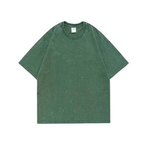 Camiseta personalizada de color sólido en blanco liso con hombros descubiertos para adultos, talla libre, lavado ácido - Product Image 2