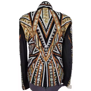 Veste d'équitation occidentale élégante et élégante pour femmes et hommes, vêtements d'extérieur équestres confortables et durables avec sens du spectacle - Product Image 3