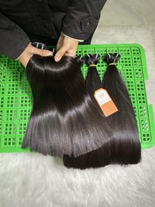 Extensiones de Cabello Humano Virgen de Vietnam, Super Double Drawn, Liso, de un Solo Donante, con Cierre de Encaje - Product Image 4