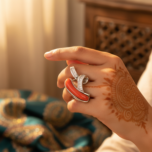 Colgante Religioso Moderno Chapado en Oro Rosa y Rodio para Mujer, Hecho en India - Product Image 3