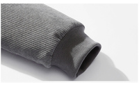 Veste Homme en Velours Côtelé avec Col Montant, Design de Logo Personnalisé OEM, Épaisse Doublure en Velours, Vêtement d'Hiver Décontracté