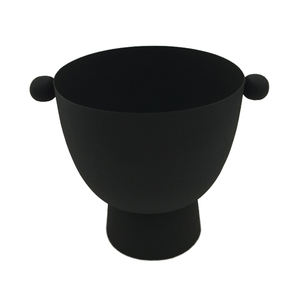 Hot Sale Prices Iron Decorative <b>Flower</b> <b>Vase</b> <b>Black</b> Color Handmade Home Party Wedding Event Use <b>Flower</b> Pot - Product Image 1