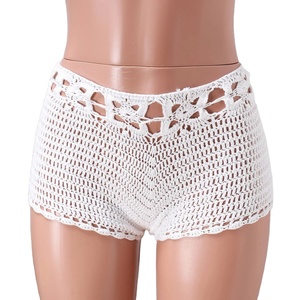 Shorts de sport pour femmes à taille haute exceptionnels, respirants, 100% coton, tissu de qualité supérieure, vêtements de club, encolures élégantes, séchage rapide - Product Image 1