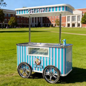 Vitrine Réfrigérée Mobile pour Glaces et Gelatos, en Tôle Galvanisée Anti-Rouille, pour Restauration Rapide Extérieure - Product Image 6